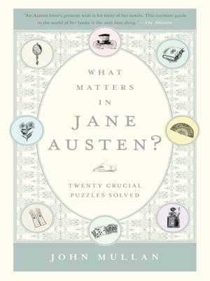 What Matters in Jane Austen? - ebook